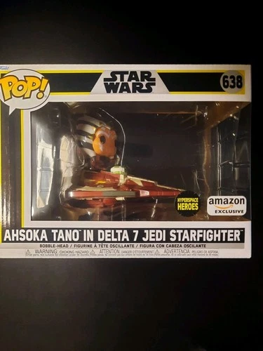 Funko Pop! Rides Deluxe Star Wars - Ahsoka Tano Delta 7 Jedi Starfighter Amazon