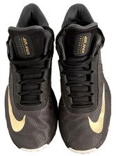 Nike Mens Air Max Infuriate 2 Mid Basketball Shoes - Black / Gold - AA7066-002 Mens Nike Air Max Infuriate 2 Mid Anthracite Metallic Gold  main image 3