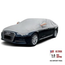 Half Car Cover for Winter Windshield Roof Snow Cover with Cotton Sedan M