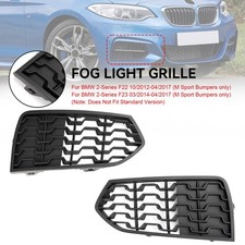 2PCS Front Bumper M Fog Light Grilles Grill F�r BMW F22 F23 2012-2017