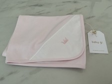 NEW PINK DESIGNER BLANKET OR MUSLIN - BABY GI SHOWER CHRISTENING GIFT PRESENT