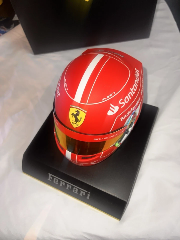 FERRARI F1 CHARLES LECLERC MINI HELMET 2024 - 1:2 Scale - FERRARI BELL F1 HELMET - Image 2 of 4