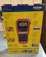 Brother PT-E110 Label Maker, Handheld Label Printer, P-Touch Electrician Printer
