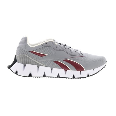 Reebok Zig Dynamica 4 Mens Gray Canvas Lace Up Lifestyle Sneakers Shoes