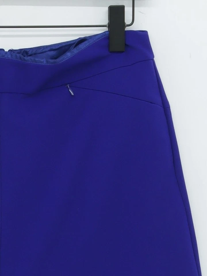 Falda midi larga alta Sally - LTS para mujer Reino Unido 12 azul poliéster Foto 4 de 4