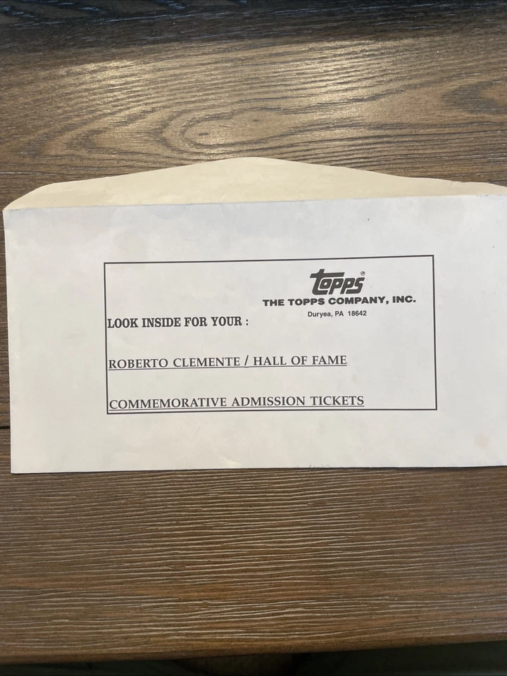 ROBERTO CLEMENTE PIRATES HALL OF FAME COMMEMORATIVE ADMISSION TICKET 12/31/98 - Image 4 of 4