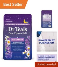 3 lbs Pure Epsom Salt Sleep Aid - Relaxing Melatonin  Essential Oils Blend
