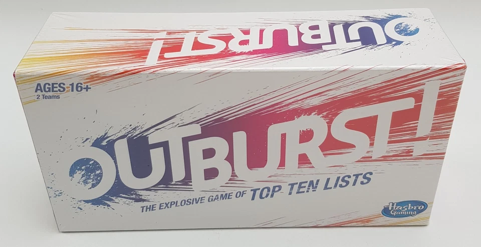 Outburst Party Board Explosive Game Trivia Top Ten Lists 2x Teams Age 16+ Hasbro - Image 4 of 4