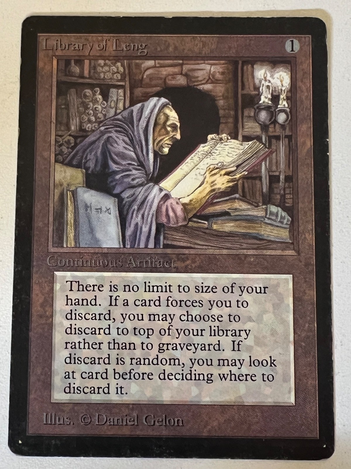Magic the Gathering MTG Beta Library of Leng MP  (Beta Bob)