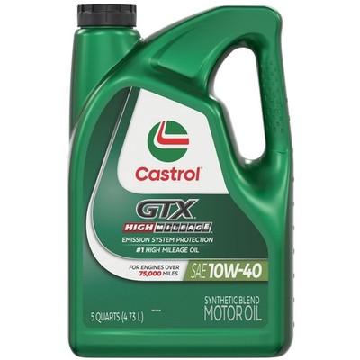 GTX 10W-40 Synthetic Blend Motor Oil, 5 Qt - High Mileage