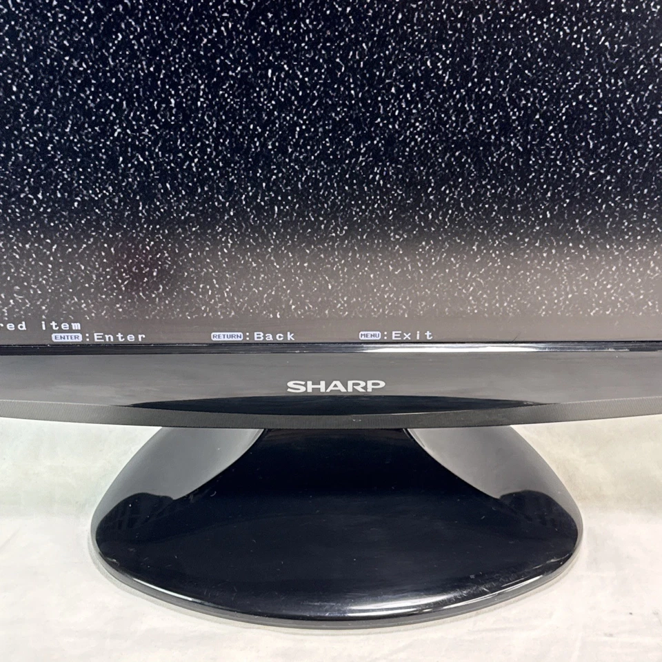 Sharp LC19SB25U 19 Inch 720P LCD HD TV AUX Gaming PC Monitor Tested No Remote - Image 4 of 4