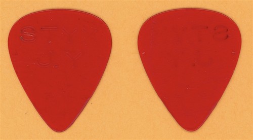 Styx JY Young Vintage Guitar Pick - 1977 Grand Illusion Tour - Stage Used