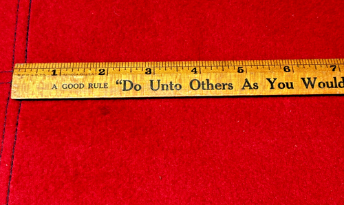 VINTAGE WOOD THE COCA COLA BOTTLING CO. RULER GOLDEN RULE A GOOD RULE COKE 12 In - Picture 5 of 5