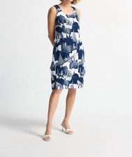 Joseph Ribkoff Cityscape Sleeveless Shift Dress Size 8