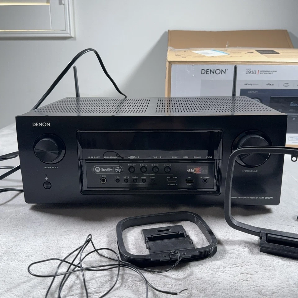 Denon AVR-S920W 7.2 Channel Network A/V Receiver WORKING USED Great Condition - Image 4 of 4