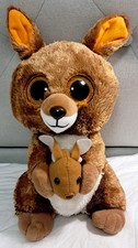 Peluche pupazzo TY canguro con cucciolo 25 cm collezione