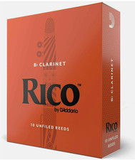 10 Pack Rico Bb Clarinet Reeds Strength 2.5 RCA1025 - NEW  FACTORY SEALED