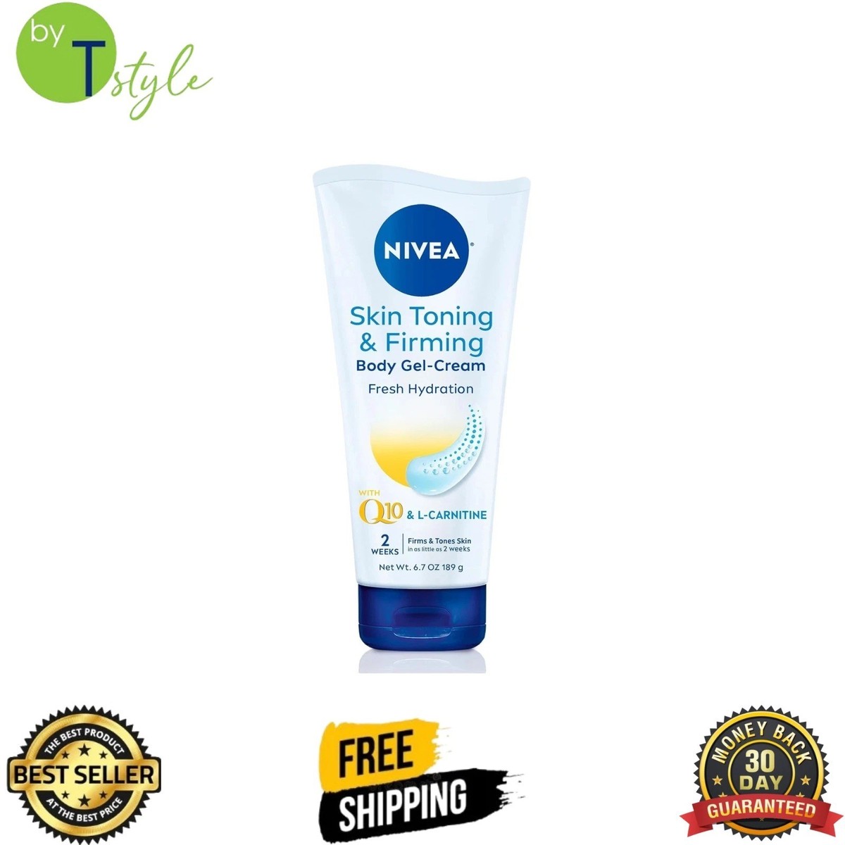 nivea skin firming & toning gel-cream with q10 + l-carnitine Body Gel Cream 5-Amino-1MQ 5mg - True Tamaño:500 gramos (1.1 libras) It has a Q10 sunscreen serum texture