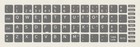 REPLACEMENT PORTUGUESE PT-PT KEYBOARD STICKER KEY LAPTOP GREY 13x13mm