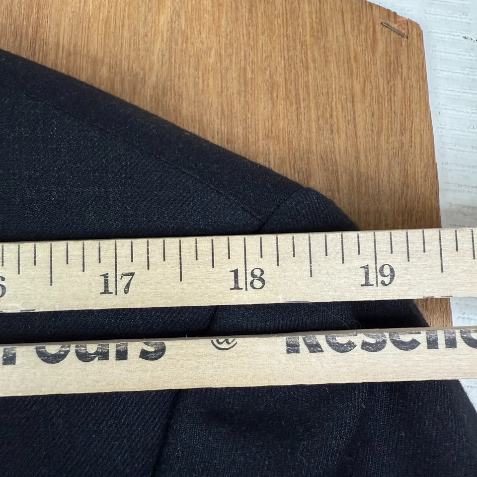 Calça de lã vintage Claiborne masculina 42S cinza 3 botões lona 34x26 plissada - Imagem 4 de 4