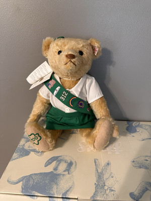 Steiff Girl Scouts Bear, 100th Anniversary Commemorative Bear With Box