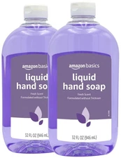 Amazon Basics Original Fresh Liquid Hand Soap, 32 Fl Oz 32 (Pack of 2) 
