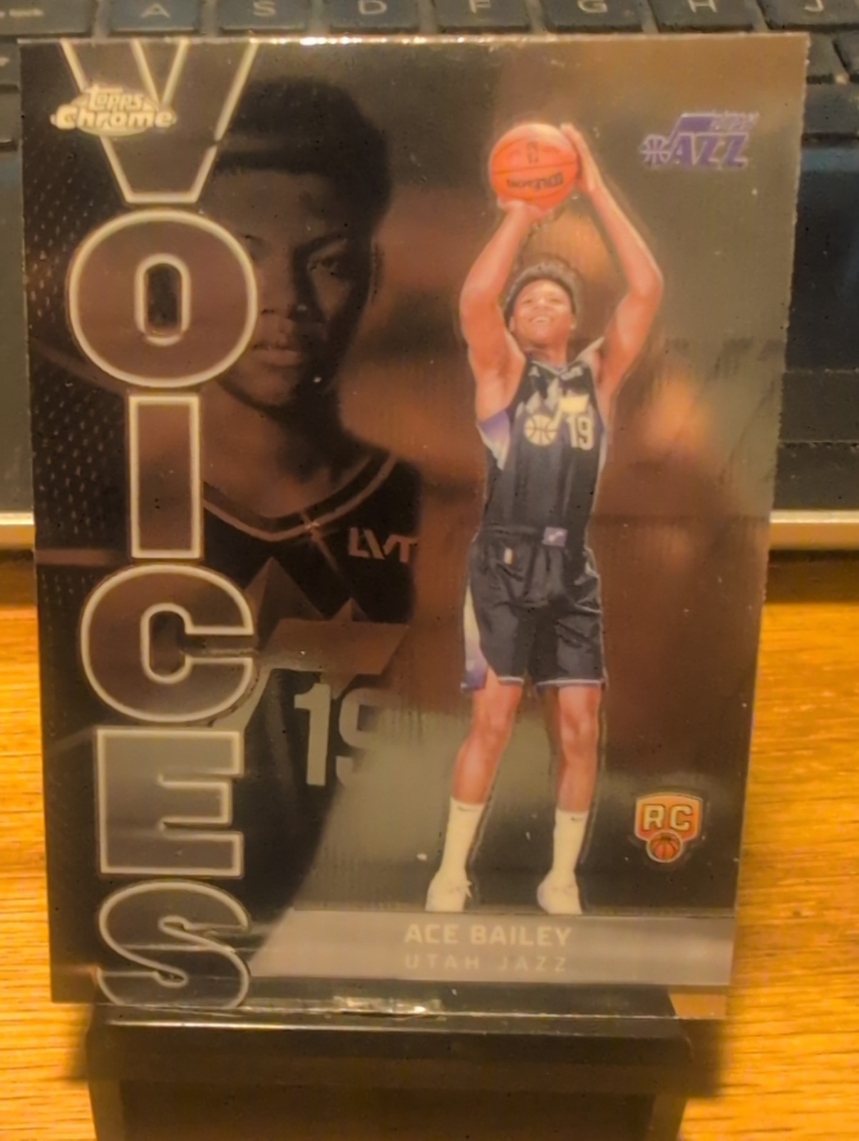Topps 2025-26 Chrome Voices Ace Bailey #VS-10 Utah Jazz Basketball RC Insert