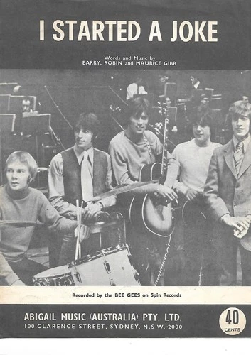 Bee Gees I Started A Joke sheet music