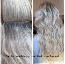 Natural Straight Genius Weft Hand-tied Weft 100% Remy Human Hair Extensions 100G