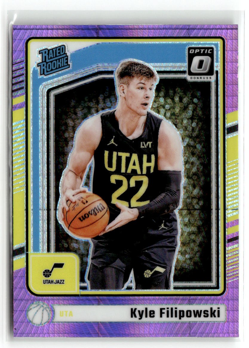 2024-25 Donruss Optic #300 Kyle Filipowski Hyper Pink