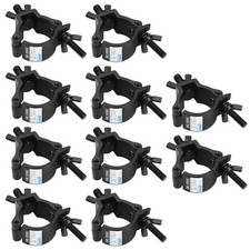 10 Pack Black Truss Clamps,Aluminum Alloy DJ Light Clamp,Fits O.D. 2 Inch