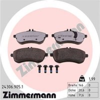 Zimmermann BremsbeläGe Bremsbelegsatz Vorne FüR Mercedes-Benz C-Klasse T-Model