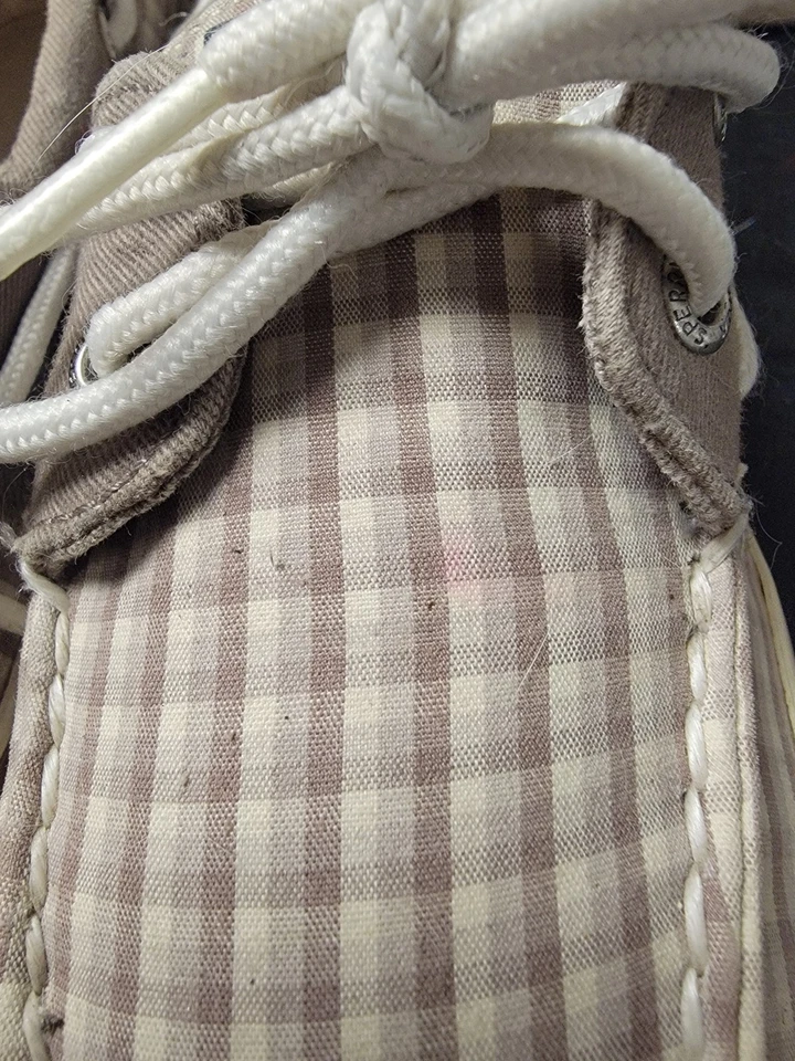Sperry Top Sider Brown Check Size 6.5 - Image 3 of 4