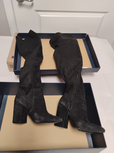 Knee High Zip Up/ Black Boots/ Size 6.5/ " Cole Haan" In Box - Picture 2 of 11
