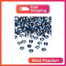 1440PCS Art Nail Rhinestones Non Hotfix Glue Fix Round Crystals Glass Flatback f