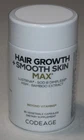 Hair Growth + Smooth Skin, Max, 30 Vegetable Capsules Exp 05/28 NEW