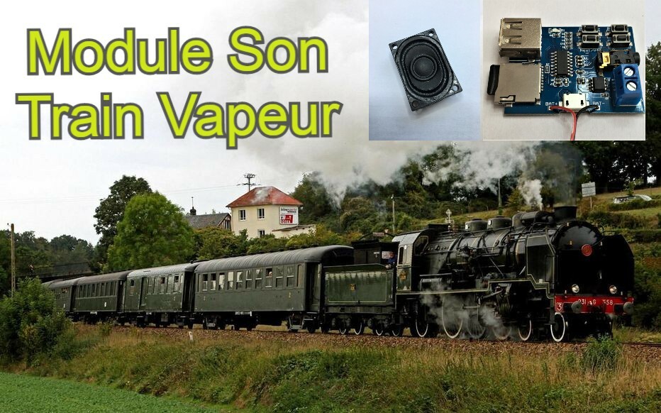 Module Son Train Vapeur 2.5W Accessoire Modélisme Ferroviaire 5Vcc