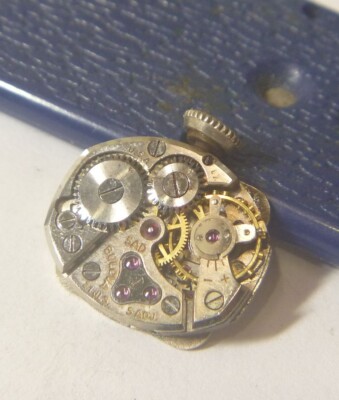 1951 Bulova Ladies 21J 5 Adjustments Cal 5AD Movt FHF 85 Dial Hands- for Parts!!