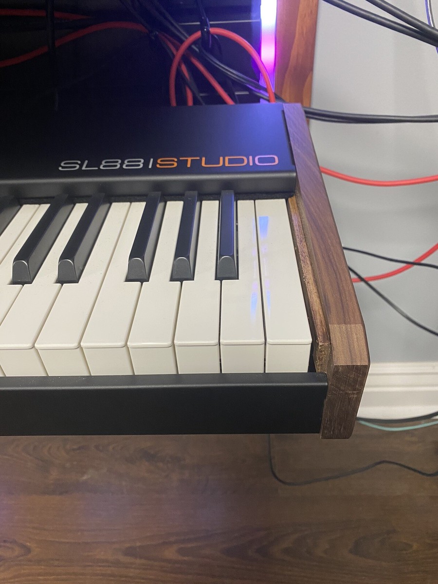 Walnut Wood End Caps for the Studiologic SL88 Studio - SL88 Walnut Wood End Caps for the Studiologic SL88 Studio - SL88