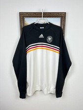 Vintage 90's Adidas Germany Football Sweatshirt Soccer Track Top Crewneck Sz L