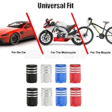 4* Alloy Tire Valve Air Dust Cover Stem Schrader Caps Wheel Car Truck SUV Bike