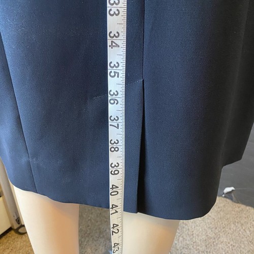 Vintage Henry Lee Midi Dress Women’s 16 Black Tunic Zip Back Pockets Y Neck - Picture 4 of 10