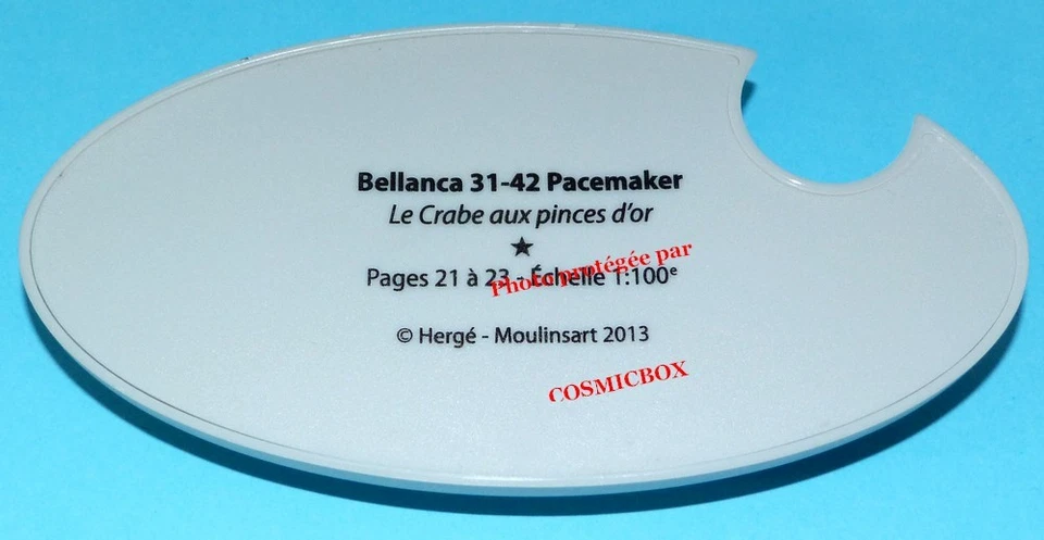 Seaplane & Figure TINTIN in metal BELLANCA 31 PACEMAKER plane aeroplane aircraft - Image 4 of 4