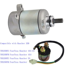 Rancher 350 Starter for Honda TRX350FM FourTrax Rancher 4X4 18607 with Relay