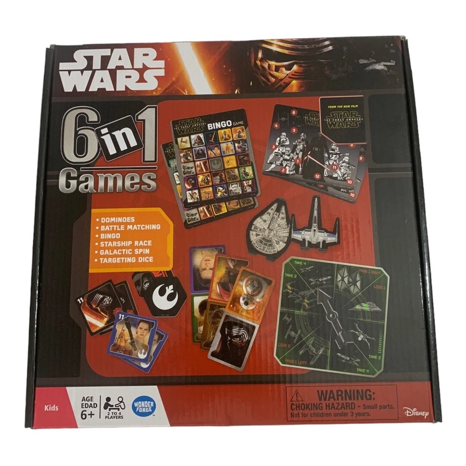 Star Wars the Force Awakens 6 in 1 Game 01360 2015 - Image 4 of 4