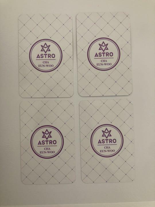 ASTRO POP UP in Japan CHA EUNWOO Official Photo card Set | eBay