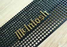 For McINTOSH AMPLIFIER LOGO EMBLEM BADGE 75MM 24K-GOLD/BLACK PLATED/PAINT - DIY