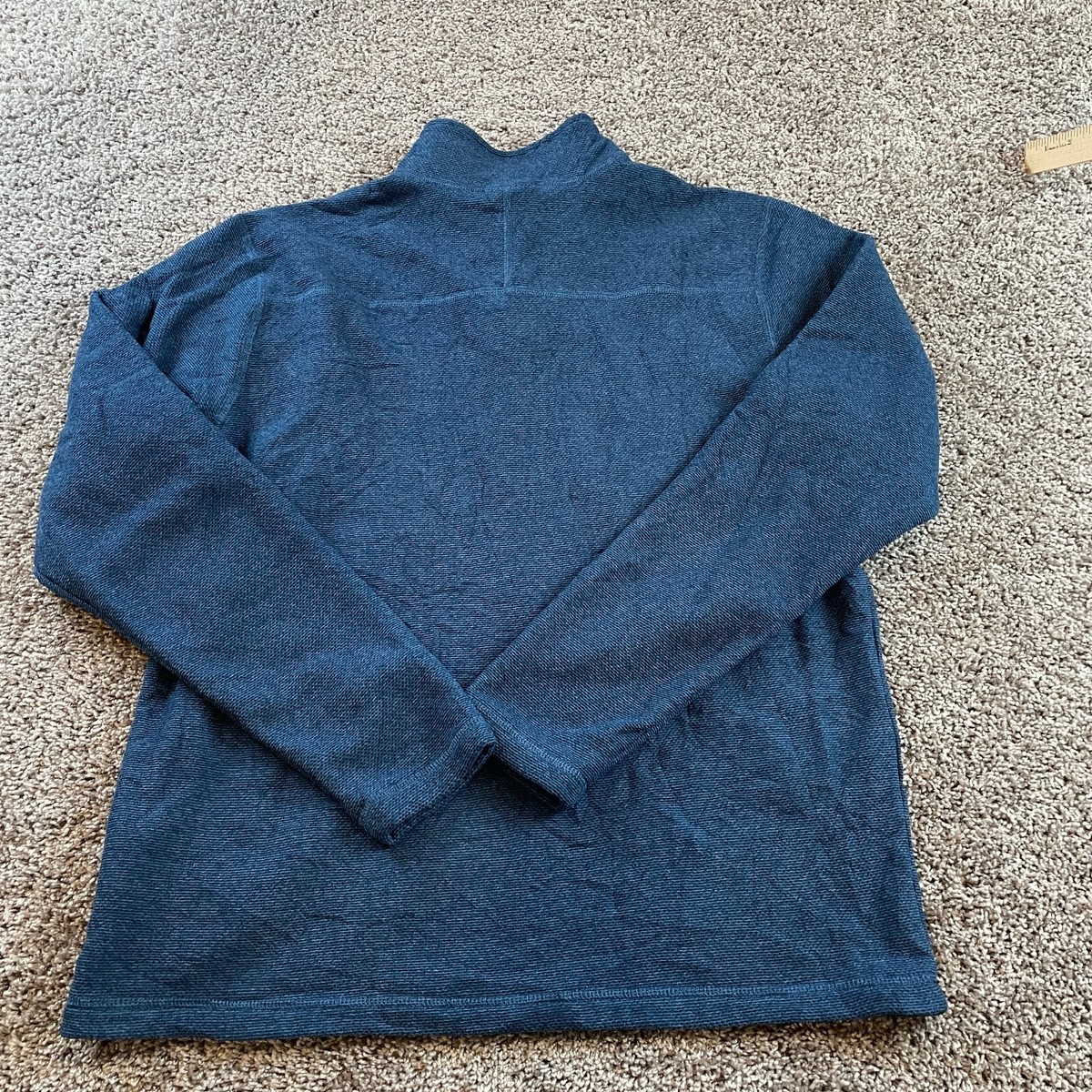 North Face Sweater Adult Large Blue Quarter Zip Outdoors