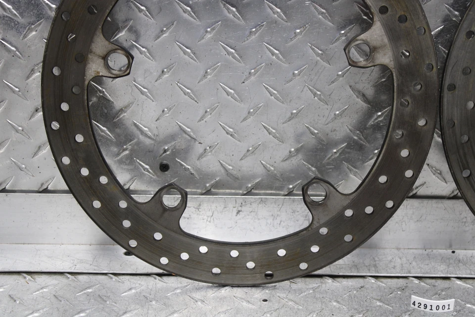 2004 BMW K1200RS ABS FRONT BRAKE DISC ROTOR SET 4.96MM - Image 3 of 4