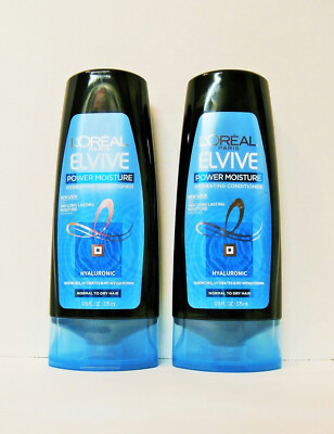 L OREAL ELVIVE Conditioner HYALURONIC POWER MOISTURE (2 BTLS) 12.6 oz